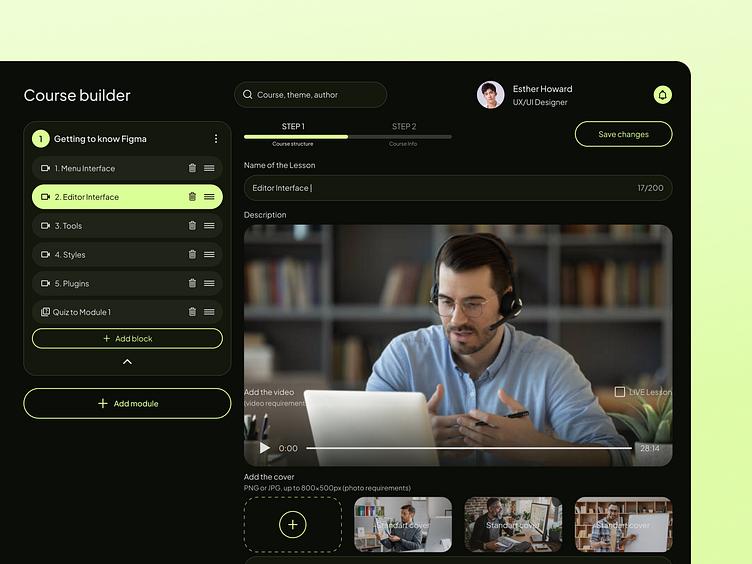Cource builder